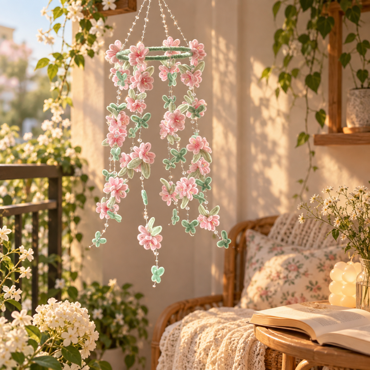 DIY Peach Blossom Wind Chime Kit
